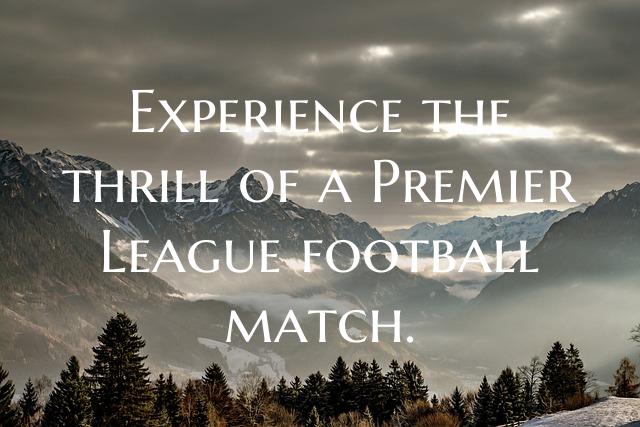 Experience the thrill of a Premier League football...