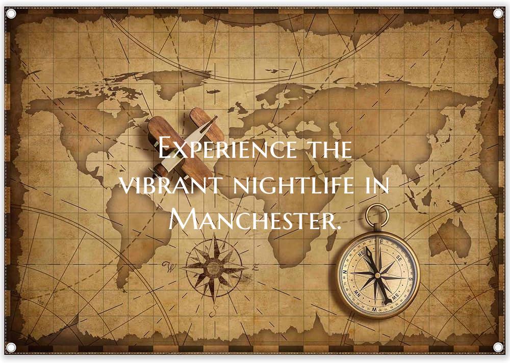 Experience the vibrant nightlife in Manchester.