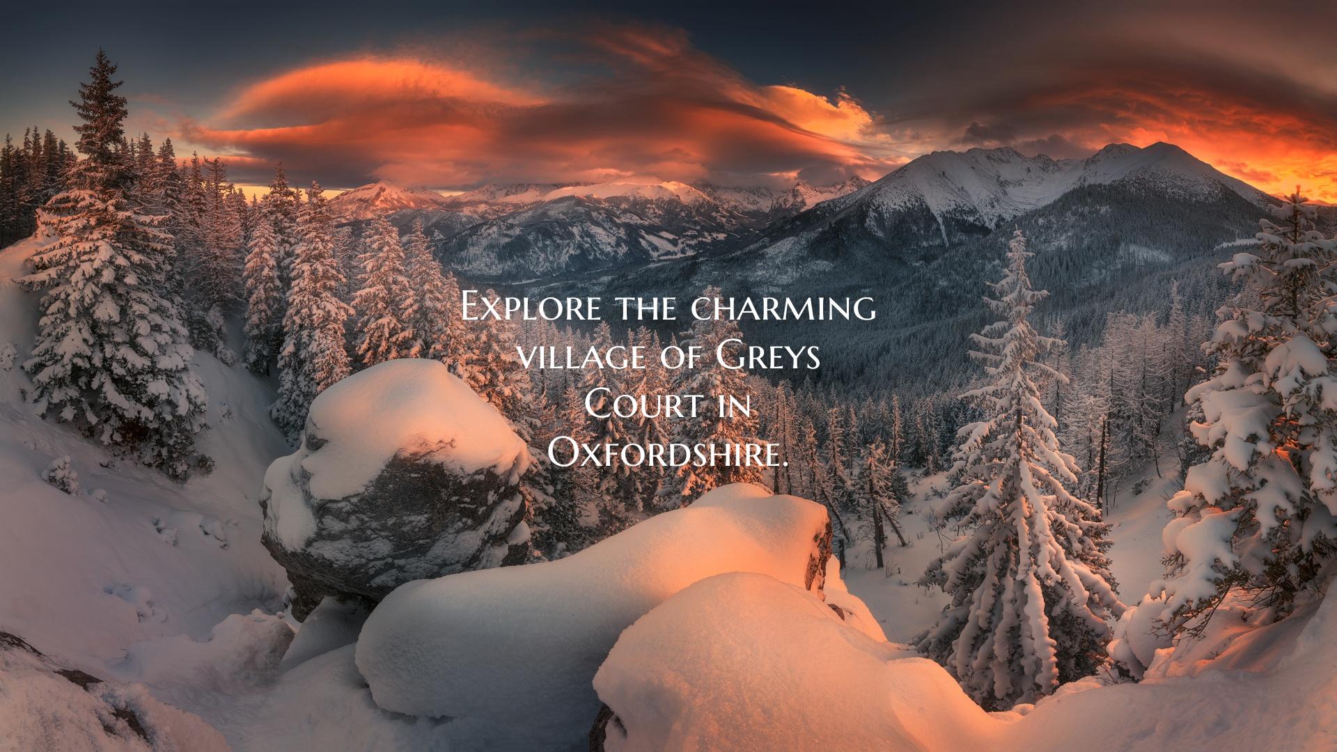 Explore the charming village of Greys Court in Oxf...